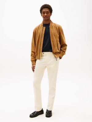 Stretch-Oxford Straight Dress Pant, Desert Sand