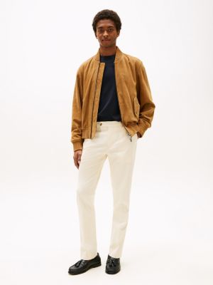 Stretch-Oxford Straight Dress Pant, Desert Sand