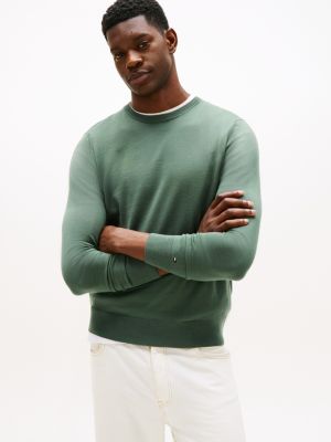 Wool Crewneck Sweater, Mountain Spruce