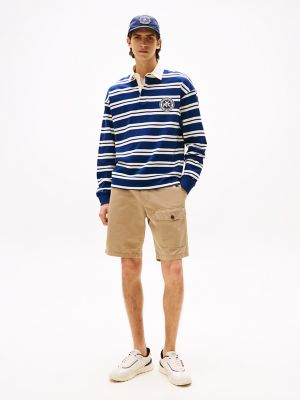 Relaxed Fit Twill Cargo Short, Sandalwood