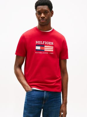 Monotype Flag Box Logo T-Shirt, Medium Red