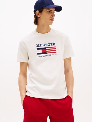 Monotype Flag Box Logo T-Shirt, Ivory Petal