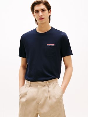 Monotype Logo Pocket T-Shirt, Navy