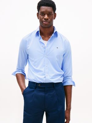 Regular Fit Gingham Performance Shirt, Shirt Blue Check