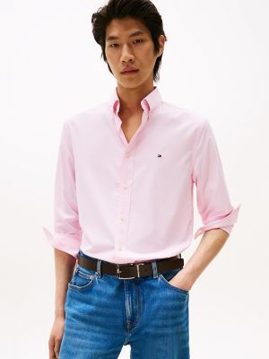 Regular Fit Gingham Performance Shirt, Classic Pink Check