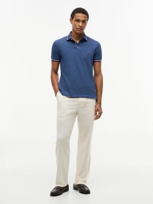 Мужские топы Tommy Hilfiger Slim Fit Tipped Polo — фото 2