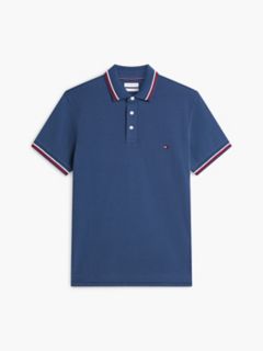 Slim Fit Tipped Polo — Aegean Sea 5