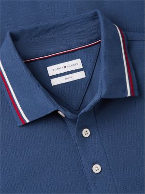 Мужские топы Tommy Hilfiger Slim Fit Tipped Polo — фото 6