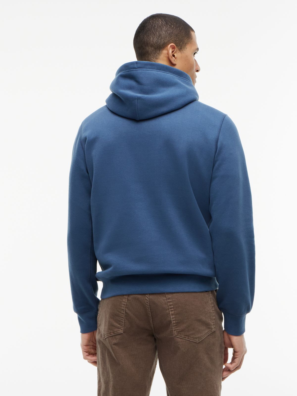 Classic Brushed-Fleece Hoodie — Aegean Sea
