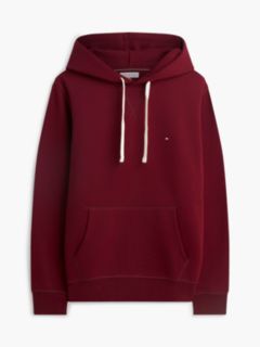 Classic Brushed-Fleece Hoodie — Burgundy 5