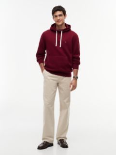 Classic Brushed-Fleece Hoodie — Burgundy 2
