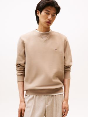 Classic Brushed-Fleece Sweatshirt, Coastal Taupe