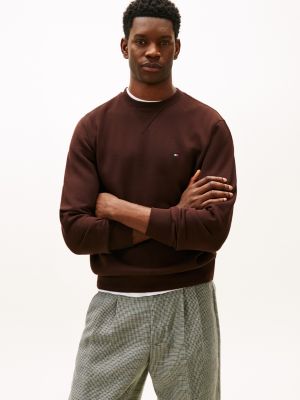 Classic Brushed-Fleece Sweatshirt, Chocolate