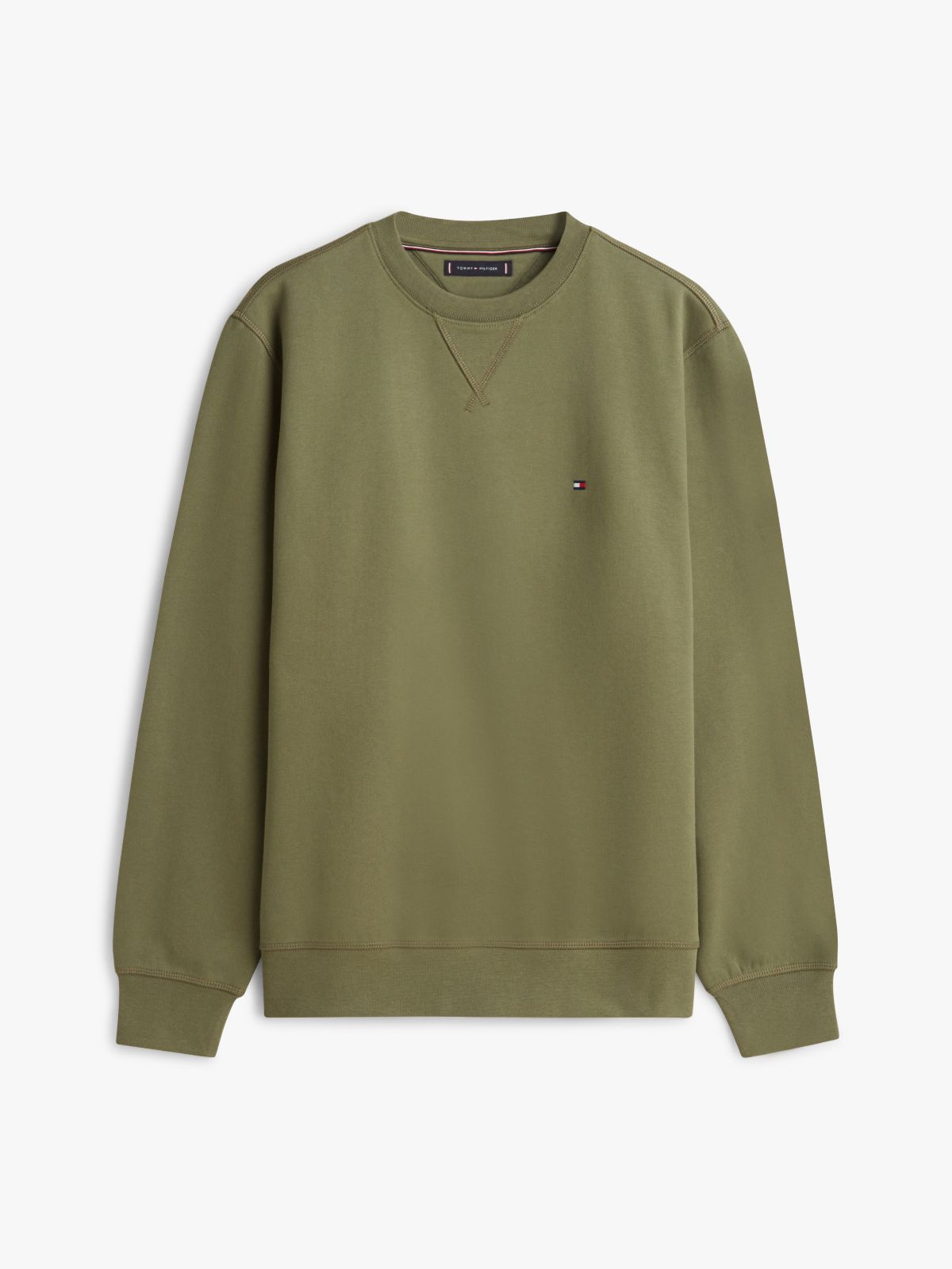 Classic Brushed-Fleece Sweatshirt — Battle Green