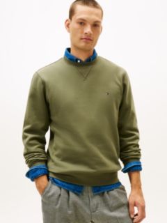 Classic Brushed-Fleece Sweatshirt — Battle Green 1