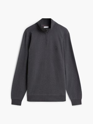 Мужские худи Tommy Hilfiger Rib-Knit Quarter-Zip Sweatshirt — фото 5