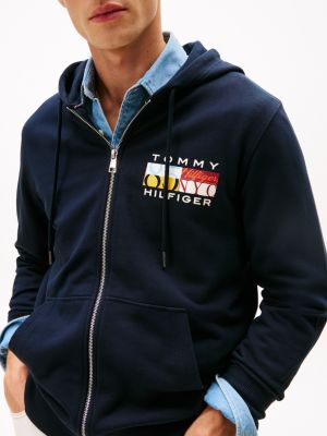 Multicolor Flag Logo Zip Hoodie | Tommy Hilfiger