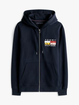 Multicolor Flag Logo Zip Hoodie | Tommy Hilfiger