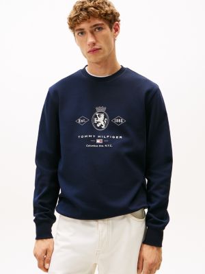 Diamond Crest Logo Sweatshirt, Navy
