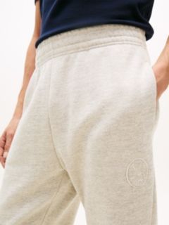 Hilfiger Crest Logo Heathered Sweatpant — Light Grey Marbled Heather 3
