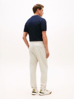 Hilfiger Crest Logo Heathered Sweatpant — Light Grey Marbled Heather 4