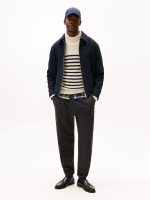 Hilfiger Crest Logo Heathered Sweatpant, Dark Grey Marbled Heather