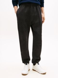 Hilfiger Crest Logo Heathered Sweatpant — Dark Grey Marbled Heather 1