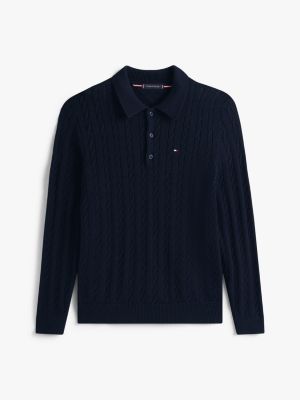 Cable Knit Sweater Polo | Tommy Hilfiger