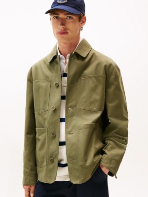 Twill Chore Jacket, Battle Green
