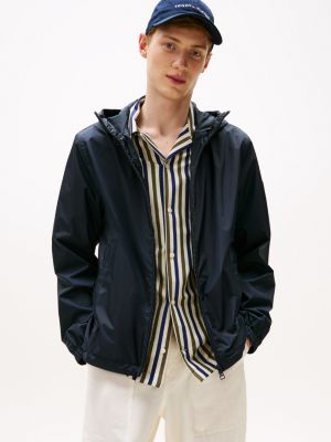 Lightweight Hooded Windbreaker, Navy