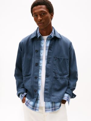 Garment-Dyed Denim Chore Jacket, Admiral Navy