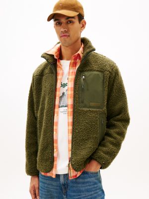 Teddy Fleece Zip Sweatshirt, Huntsman Green