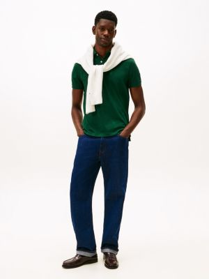バンデルBICOLOR CREST ALLOVER POLO SHIRTS Regular Fit Allover Crest Pique Polo | Tommy Hilfiger USA