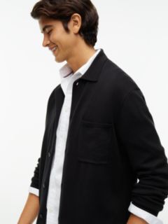 Classic Shirt Cardigan — Black 3