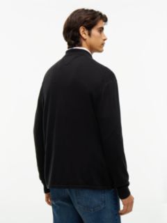 Classic Shirt Cardigan — Black 4