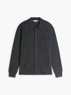 Classic Shirt Cardigan — Grey Heather 5