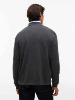 Classic Shirt Cardigan — Grey Heather 4