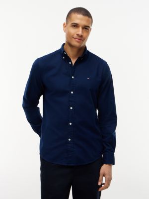 Regular Fit Flex Flannel Shirt, Carbon Navy