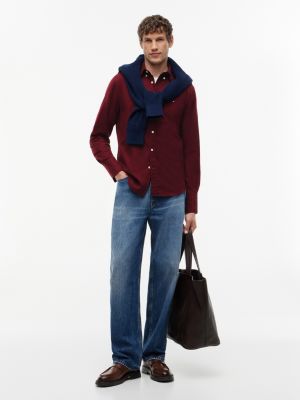 Мужские рубашки Tommy Hilfiger Regular Fit Flex Flannel Shirt — фото 2