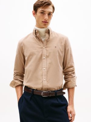 Regular Fit Corduroy Shirt, Coastal Taupe