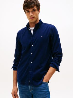Regular Fit Corduroy Shirt, Imperial Navy