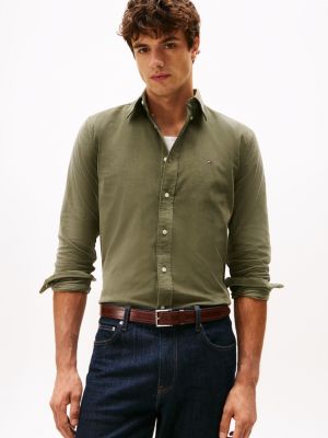 Regular Fit Corduroy Shirt, Battle Green