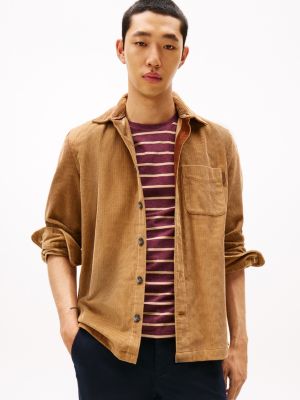 Relaxed Corduroy Overshirt, Hickory Cord