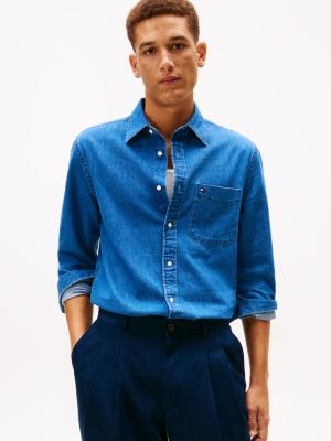 Classic Denim Shirt, Medium Blue Denim