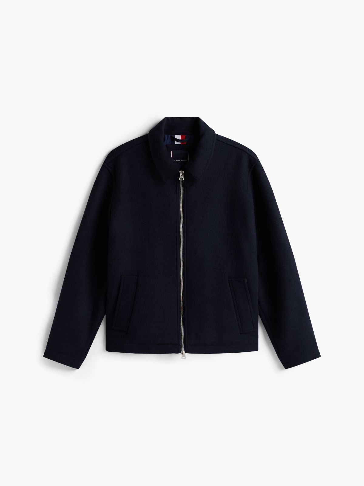 Wool-Blend Ivy Jacket — Navy Blue