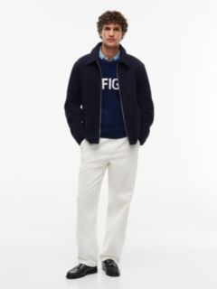 Wool-Blend Ivy Jacket — Navy Blue 2