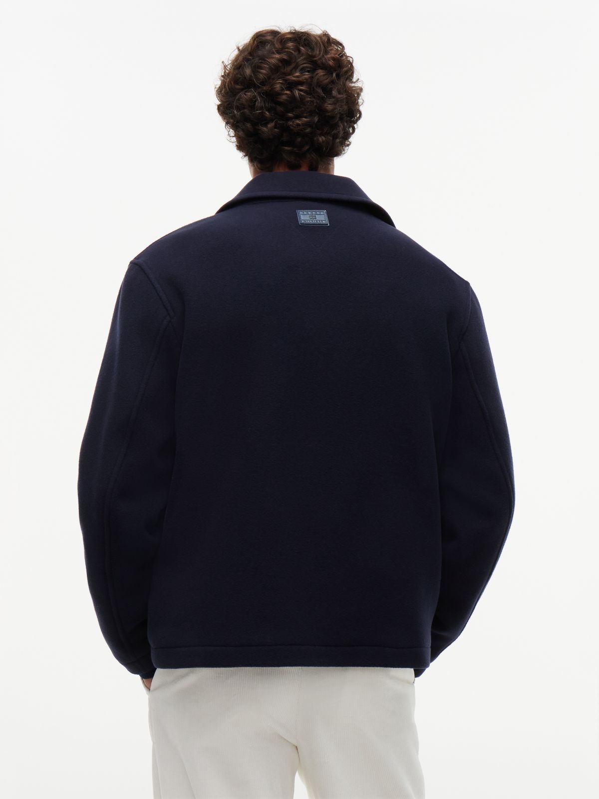 Wool-Blend Ivy Jacket — Navy Blue
