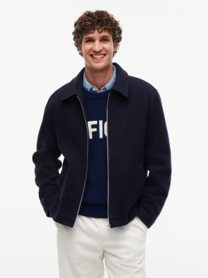 Wool-Blend Ivy Jacket, Navy Blue