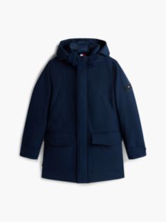 Hooded Down Parka — Navy 7