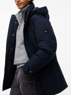 Hooded Down Parka — Navy 4